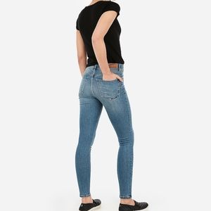 NWT High Waisted Denim Perfect Lift Ankle Leggings